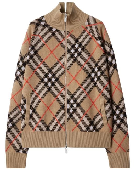 Burberry Cardigan Mit Vintage Check in Brown für Herren