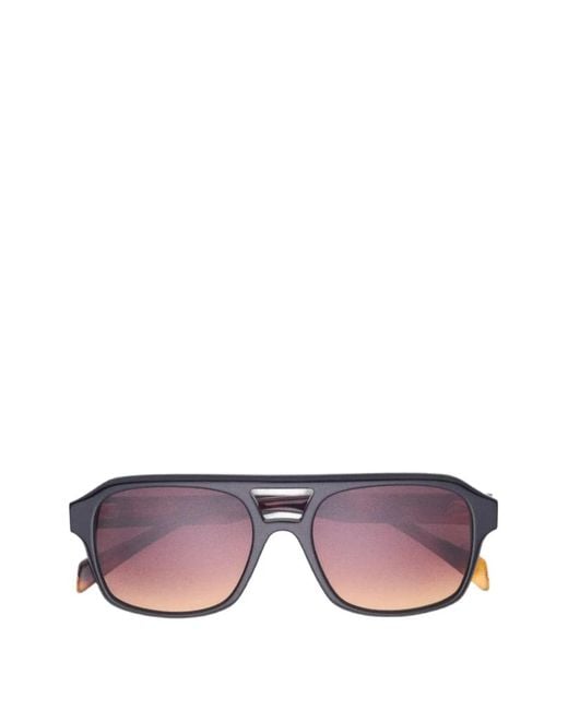 Maje Pink Pilot-Frame Sunglasses