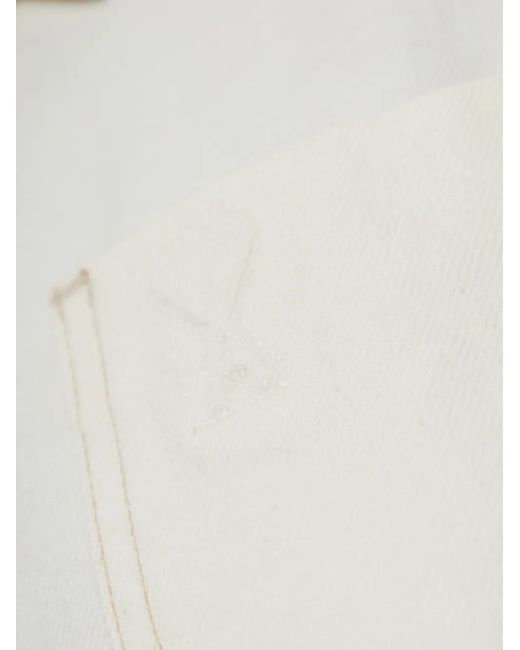 AMI Blouse Met Logo in het White