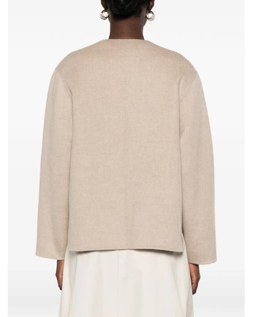 Bompard Natural Collarless Double-Sided Jacket