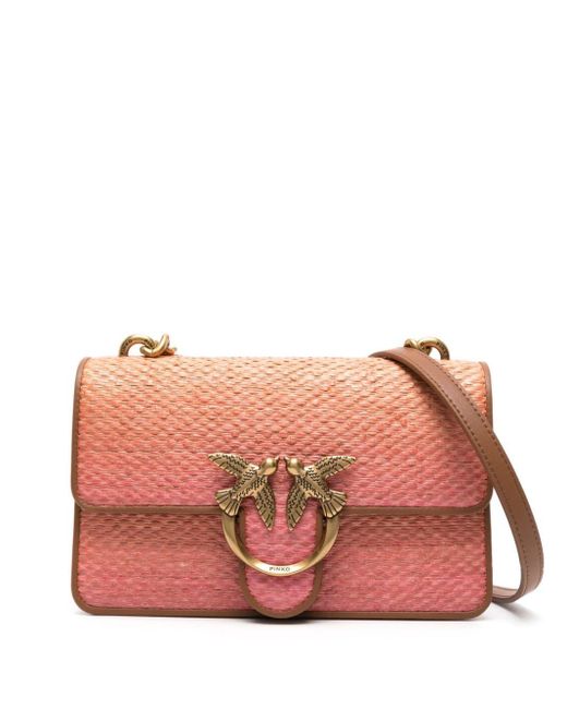 Mini sac porté épaule Love Pinko en coloris Pink