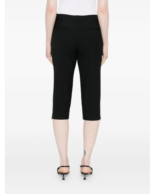 IRO Zip-detail Cropped Trousers Black
