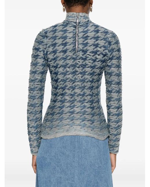 DIESEL Blue Turtleneck Sweater
