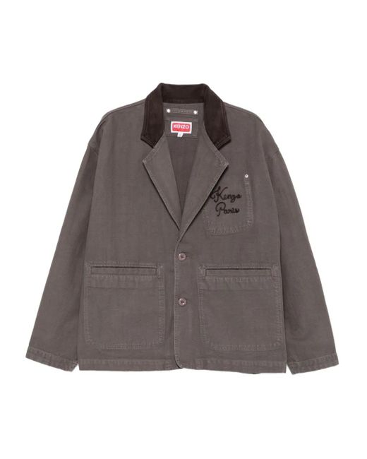 Chaqueta con bolsillos de parche KENZO de hombre de color Brown
