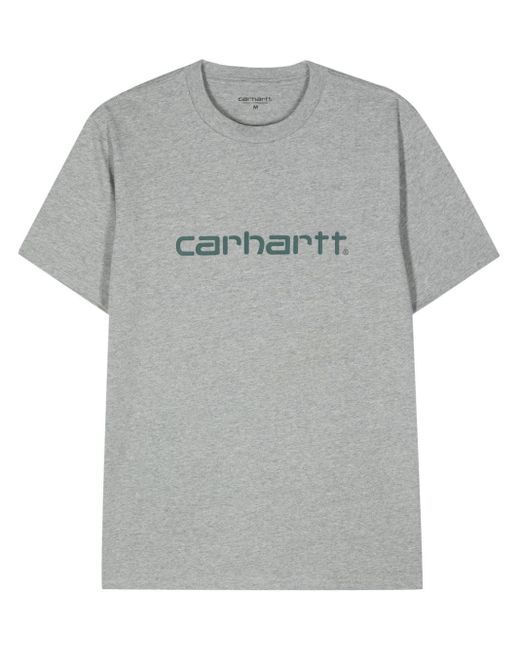 メンズ Carhartt ロゴ Tシャツ Gray