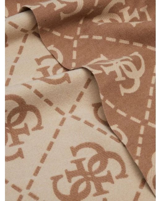Guess Natural Écharpe À Motif Monogrammé
