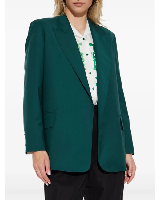Max Mara Green Belted Blazer