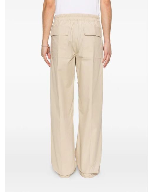 Rick Owens White Dietrich Drawstring Trousers for men