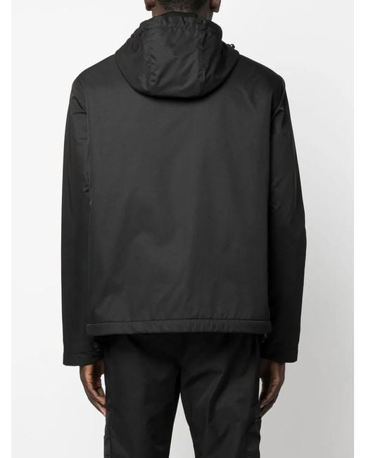 Philipp Plein Black Zip-Up Hooded Jacket for men