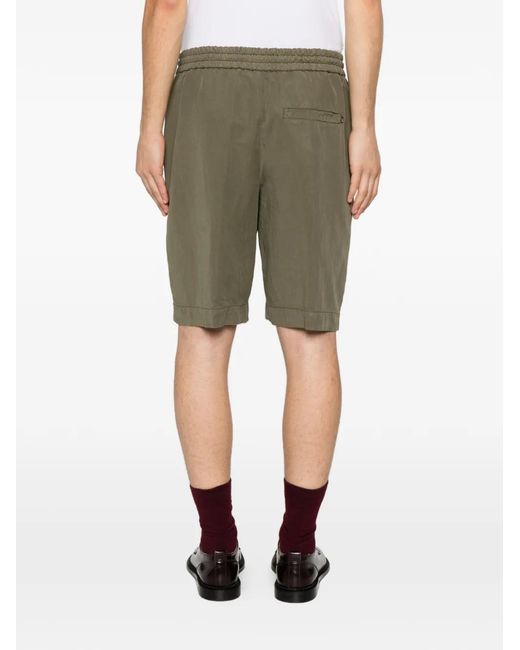 Dondup Green Drawstring-Waist Shorts for men
