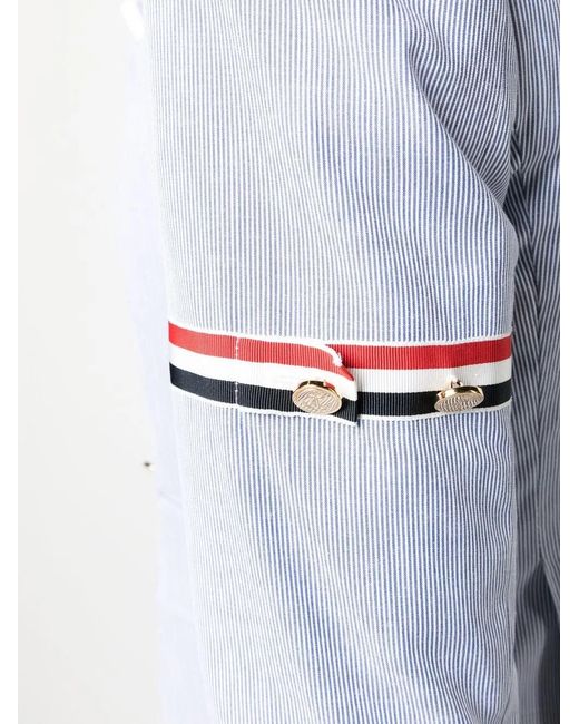 Abrigo Con Botones Thom Browne de color Blue