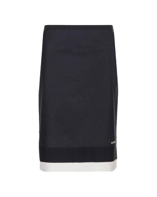 Miu Miu Black Knitted Skirt