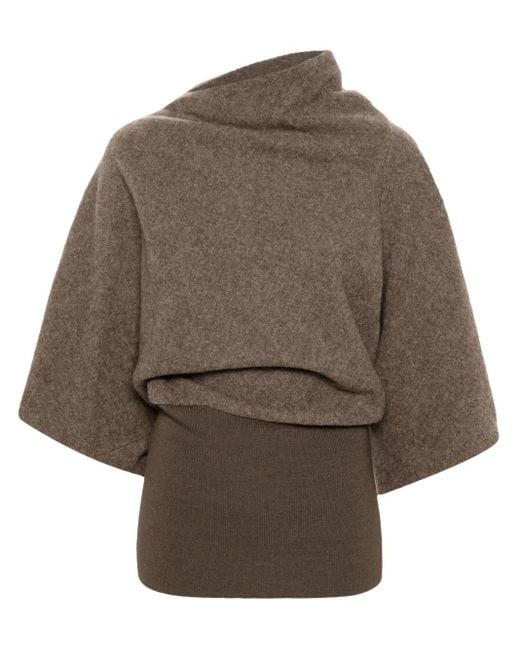 Rick Owens Natural Gestricktes Cylinder Oberteil