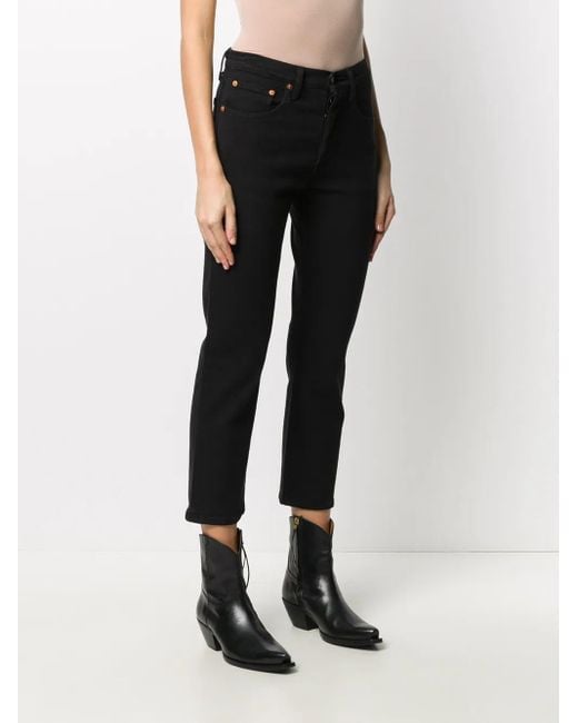 Levi's Black 501 Crop
