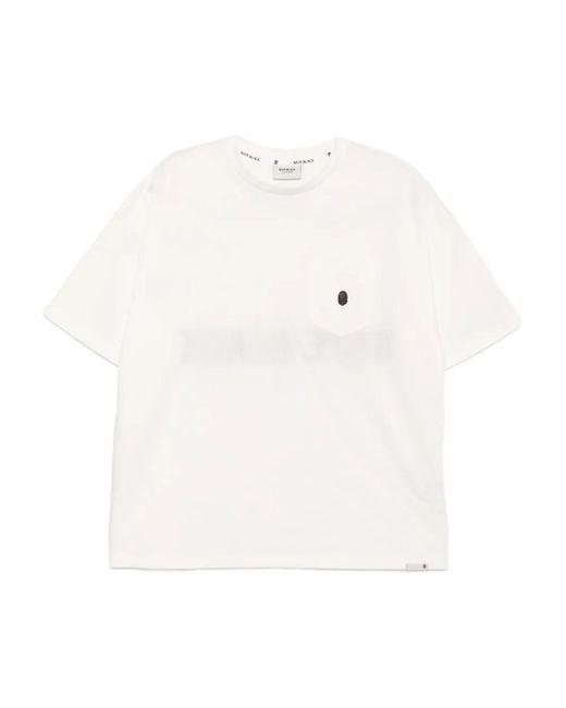 A Bathing Ape White Logo-Embroidered T-Shirt for men