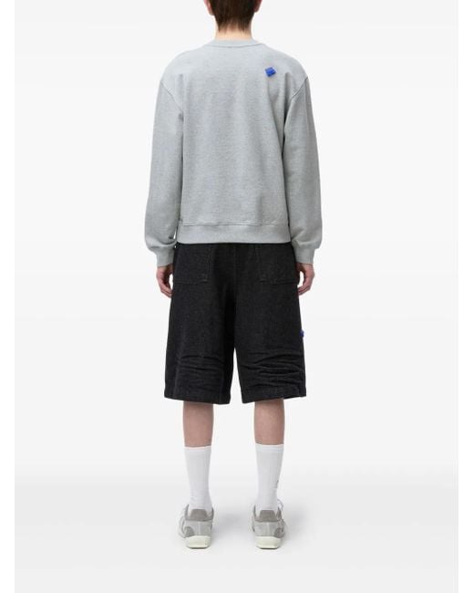 Adererror Blue Logo-Print Sweatshirt for men