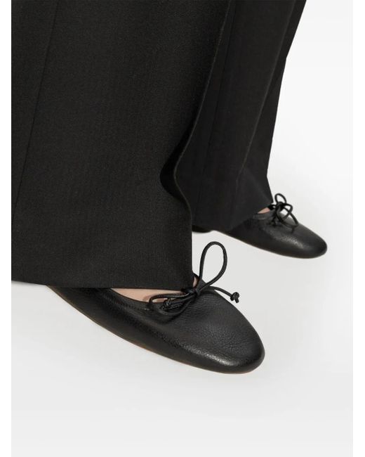 J.W. Anderson Black Leather Ballerina Shoes