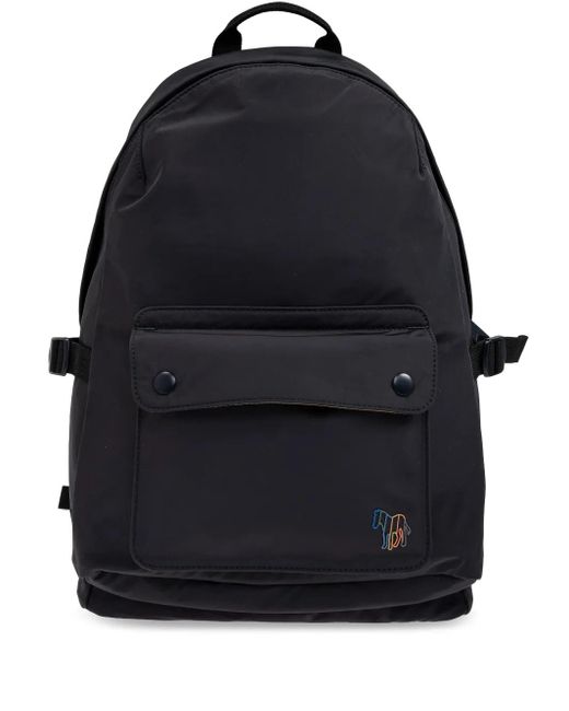 Zaino Con Motivo Zebrato di Paul Smith in Blue da Uomo