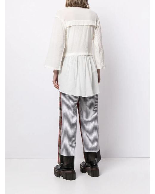 Undercover White Hemd Mit Gürtel