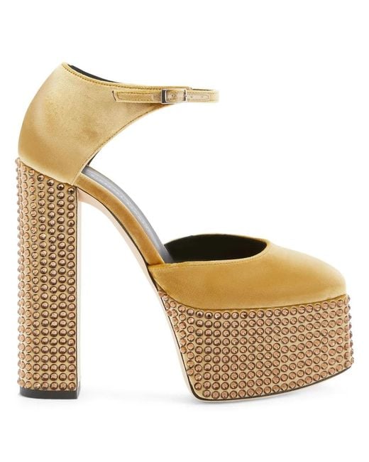 Giuseppe Zanotti White 150Mm Bebe Strass Pumps