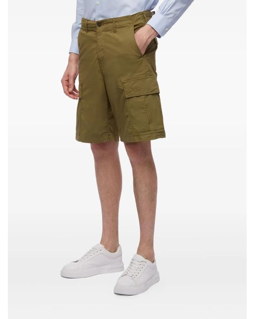 Brooks Brothers Green Multiple-Pocket Cargo Shorts for men