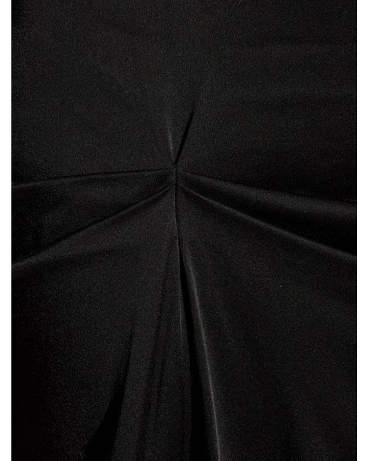Victoria Beckham Black Drapierter Rock