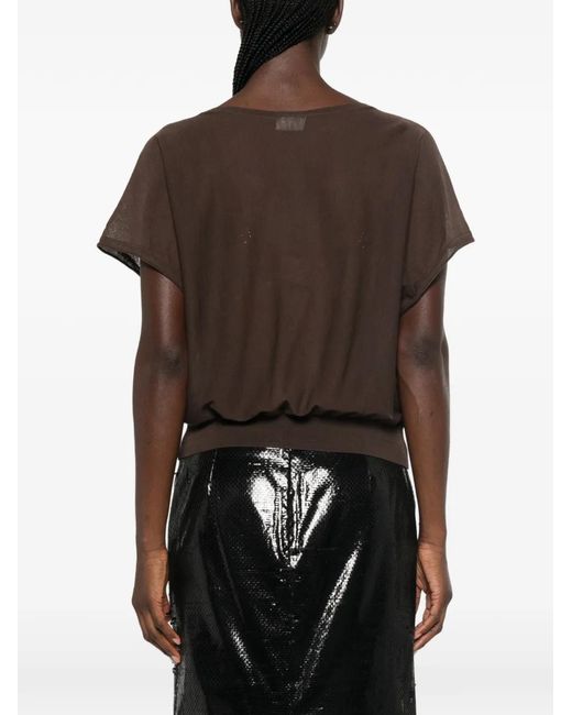 Drykorn Brown Gerlotta Boat-Neck T-Shirt