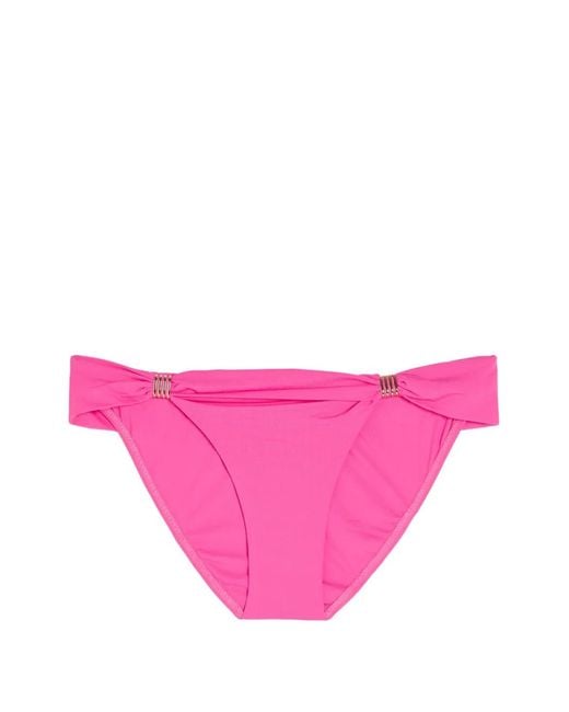 Melissa Odabash Pink Grenada-Tone Hardware Bikini Bottoms
