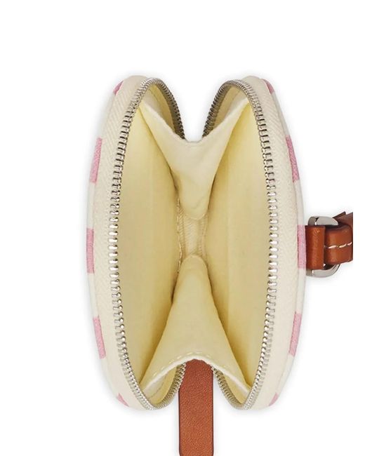 Maison Kitsuné White Striped Logo Wallet for men