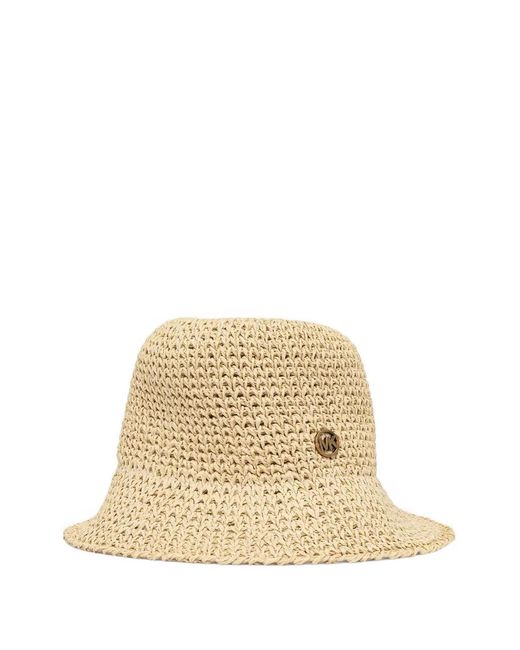 MICHAEL Michael Kors Natural Logo-Plaque Hat