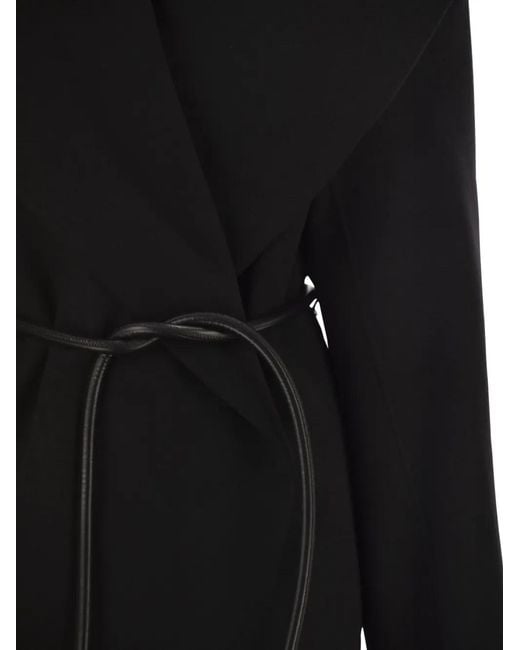Chaqueta Con Cinturón Sportmax de color Black