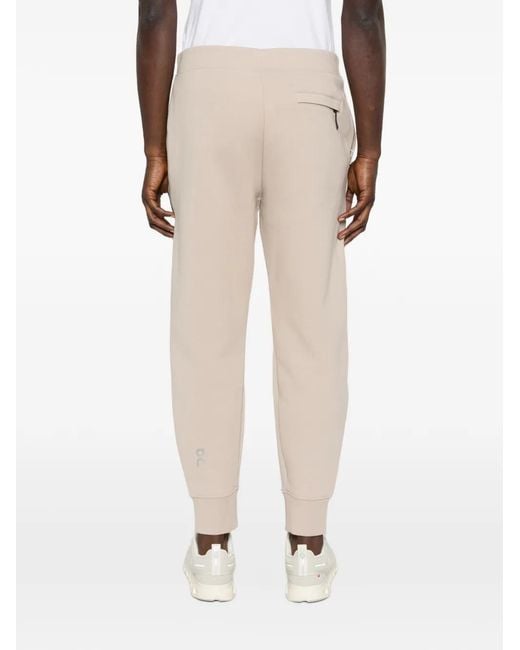 On Shoes Natural Drawstring Track Pants for men