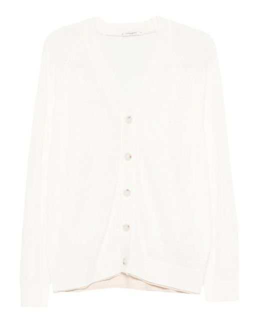 Paolo Pecora Geknöpfter Cardigan in White für Herren