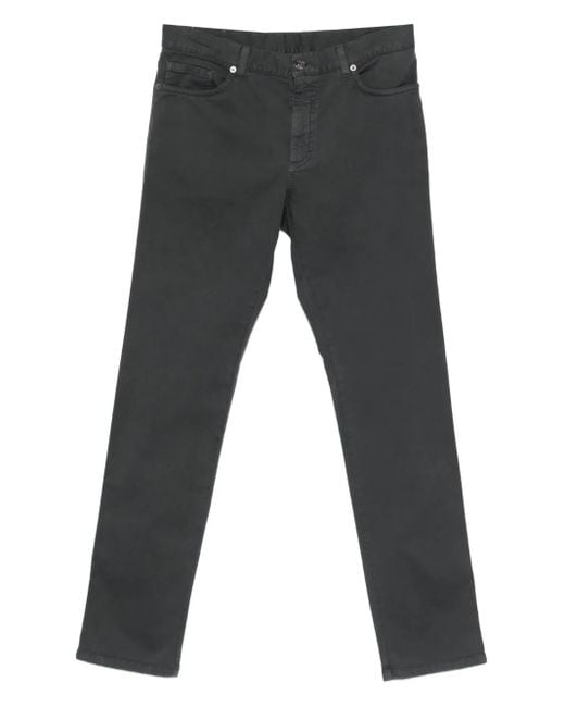 Zegna Gray Straight-Leg Jeans for men