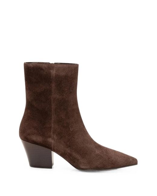 Jeffrey Campbell Brown Joshua Tree Suede Ankle Boots