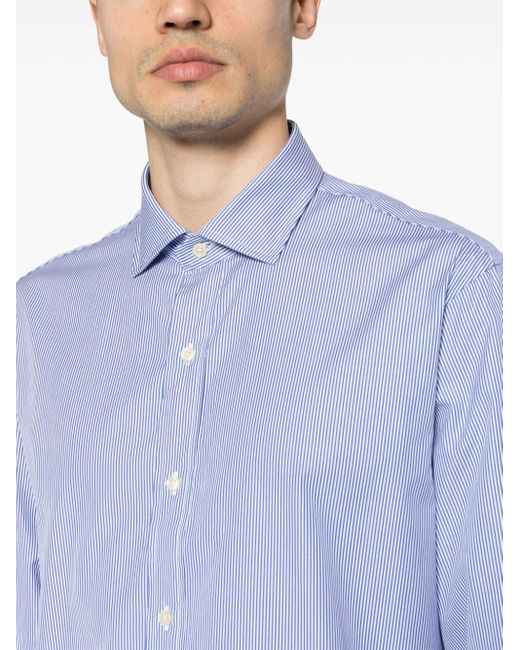 Chemise en coton à rayures Polo Ralph Lauren pour homme en coloris Blue