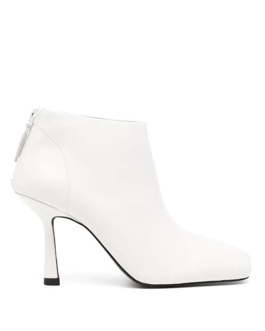 Senso White 90Mm Sheena Ii Ankle Boots