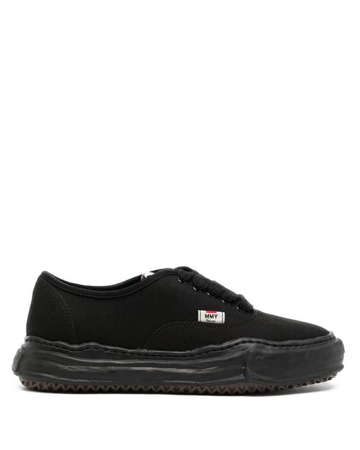 Maison Mihara Yasuhiro Black Low-Top Canvas Sneakers