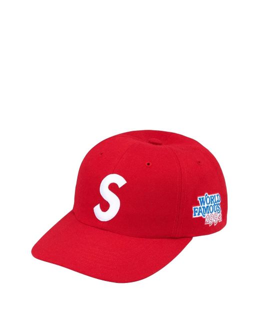 Supreme World Famous Baseball Cap in Red for Men | Lyst