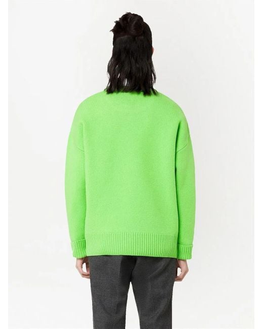 Pull En Laine À Logo Ami De Coeur AMI en coloris Green