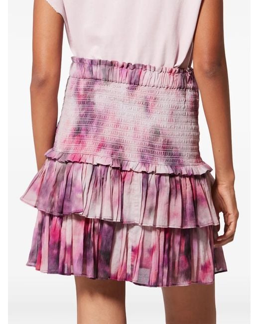 Isabel Marant Pink Marant Etoile Naomi Organic Cotton Skirt