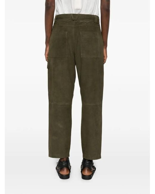 Pantalones De Piel Ba&sh de color Green