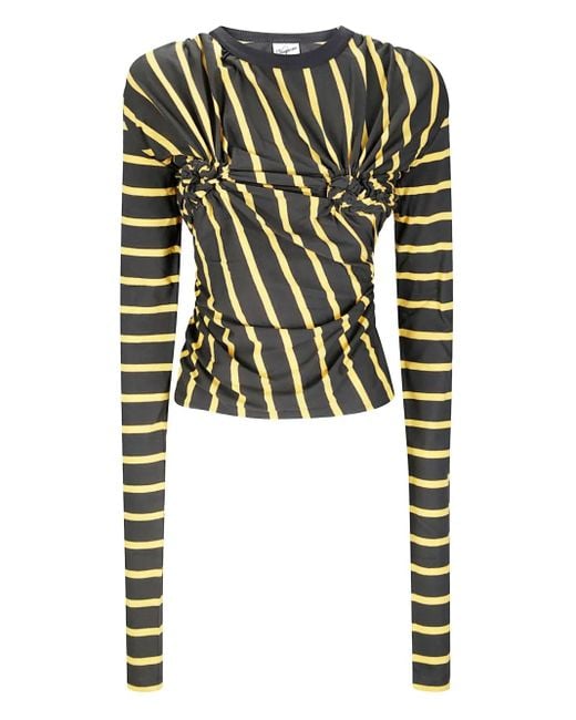VAQUERA Black Striped T-Shirt
