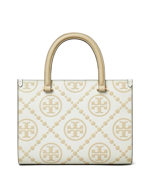 Tory Burch Metallic Shopper mit T-Monogramm
