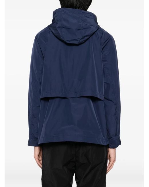 SPORT b. by agnès b. Blue Logo-Patched Jacket for men