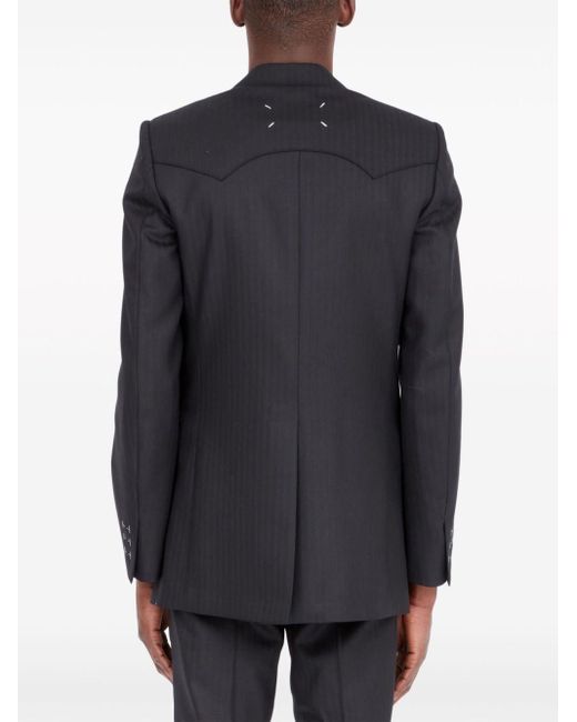 Maison Margiela Black Suit Wool Blazer for men