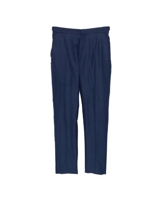 Tom Ford Blue Buttoned-Waist Trousers for men