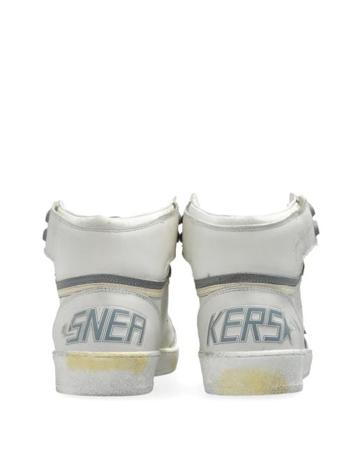 Golden Goose Deluxe Brand White Sky-Star Sneakers