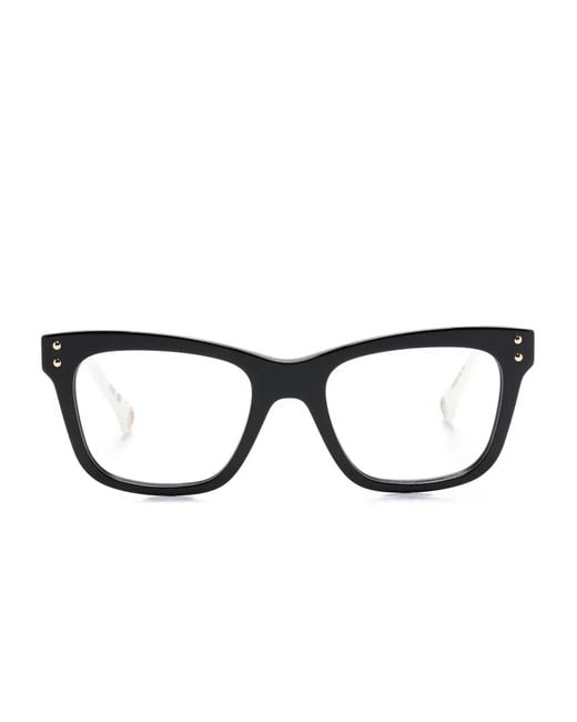 Carolina Herrera Black Square-Frame Glasses