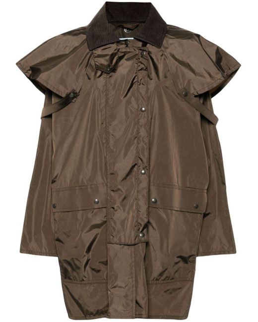 Prada Brown Corduroy-collar Storm Jacket